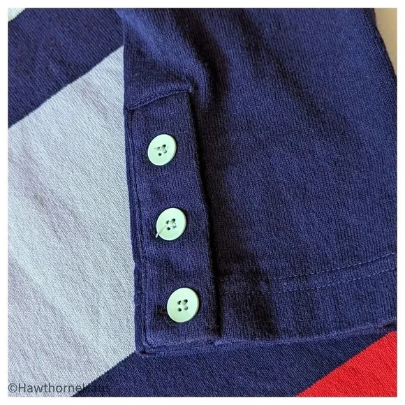 ALLIHOP Knit Colorblock Mod Shift Dress Size S 3/4 Sleeve Knit Anthropologie - Picture 4 of 9